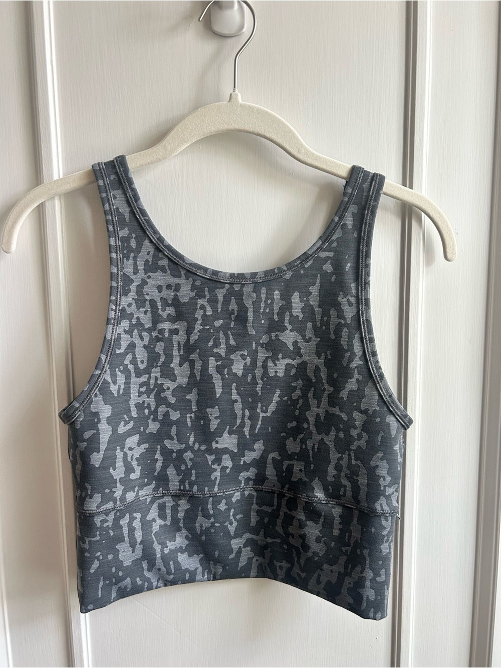 Lululemon Power Pivot Tank*Tough Heathered PU Black Asphalt Grey